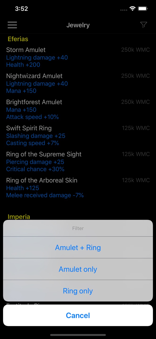 War Status for Regnum - capture iPhone 8